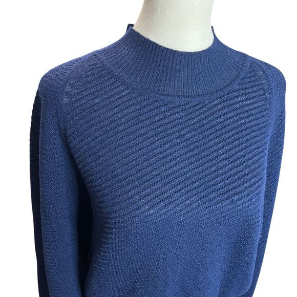 Rachel Comey Minito Top Navy Baby Alpaca Turtleneck Sweater Size M - Picture 5 of 9